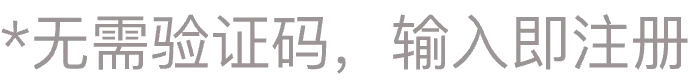 无需验证码，输入即注册
